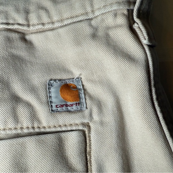 Carhartt Men’s Tan Relaxed Fit Pants 42X30 5 Pocket Belt Loops Chino Well Made - Picture 9 of 16